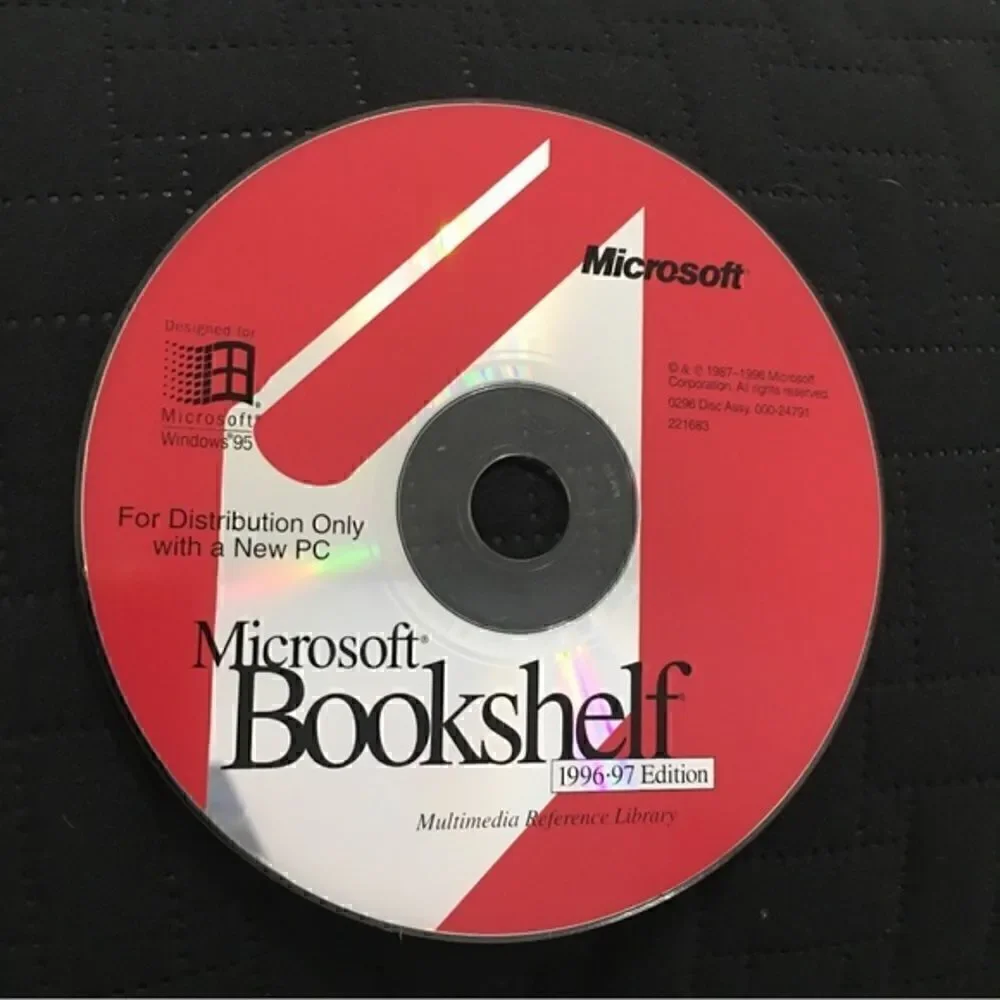 Microsoft Bookshelf 1996-97 Edition Vintage Collectible